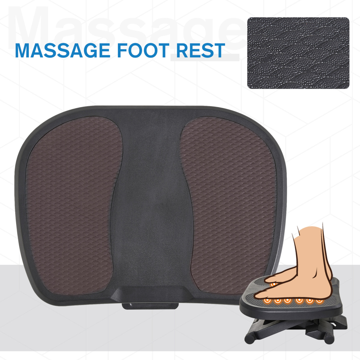 Adjustable Under-Desk Footrest