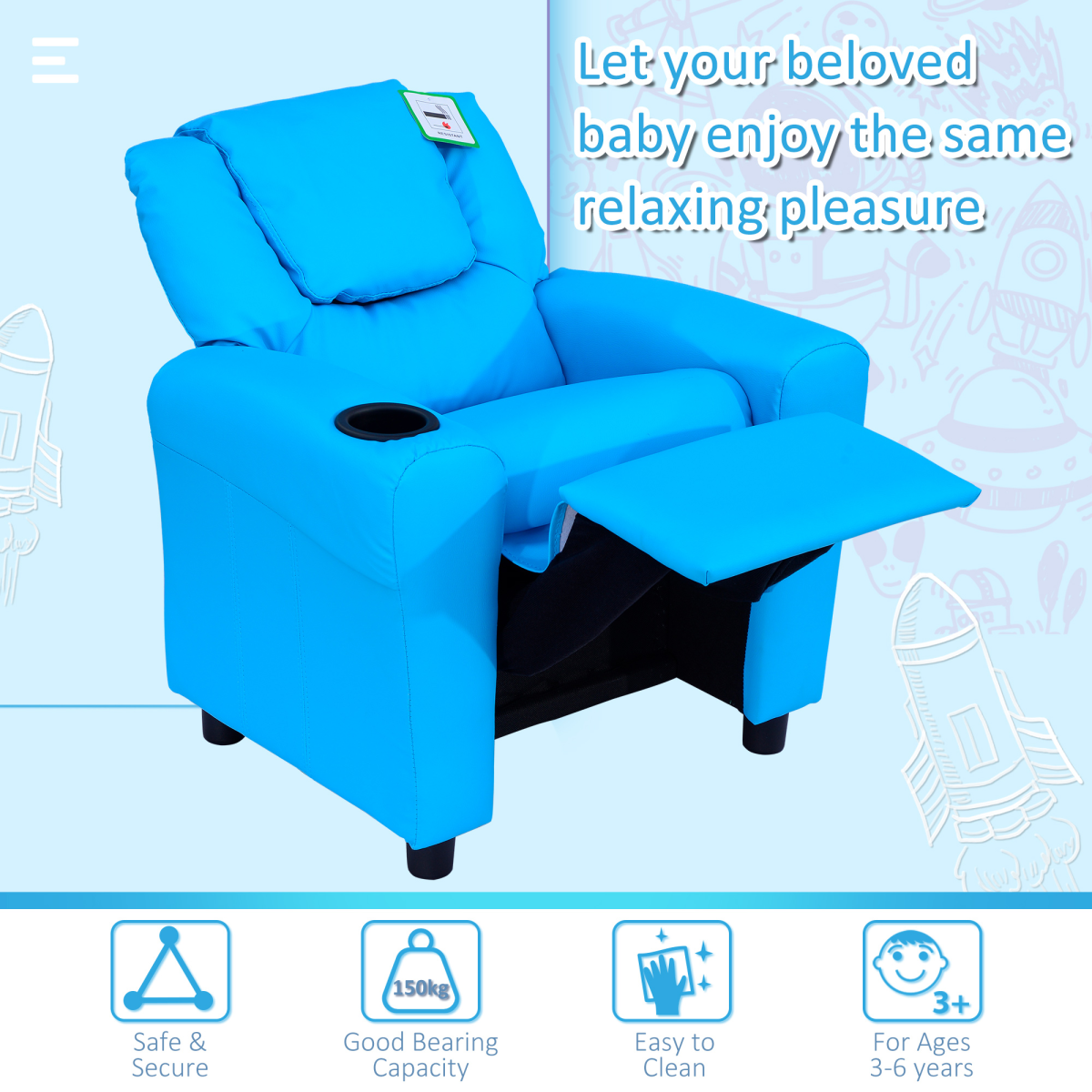 Kids Recliner Armchair