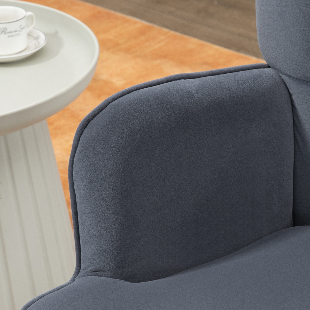 Comfy Accent Chair & Footstool Set