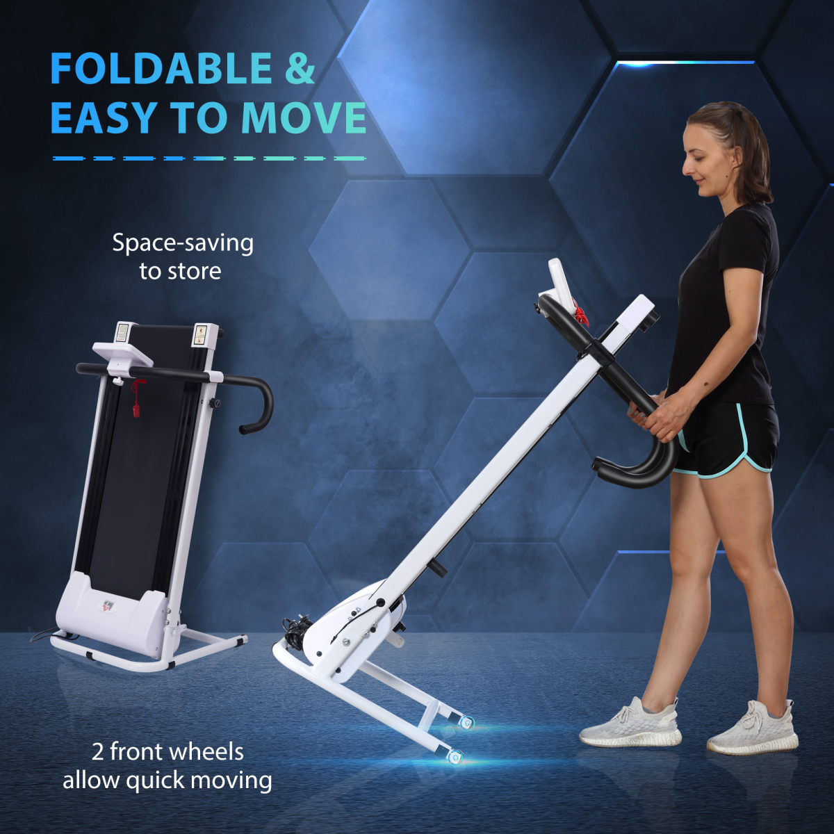 Folding Treadmill - 1–10km/h Electric Running Machine