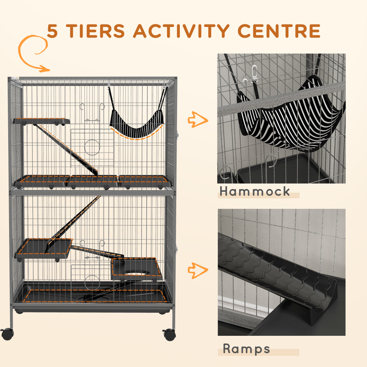 XL Multi-Level Pet Cage