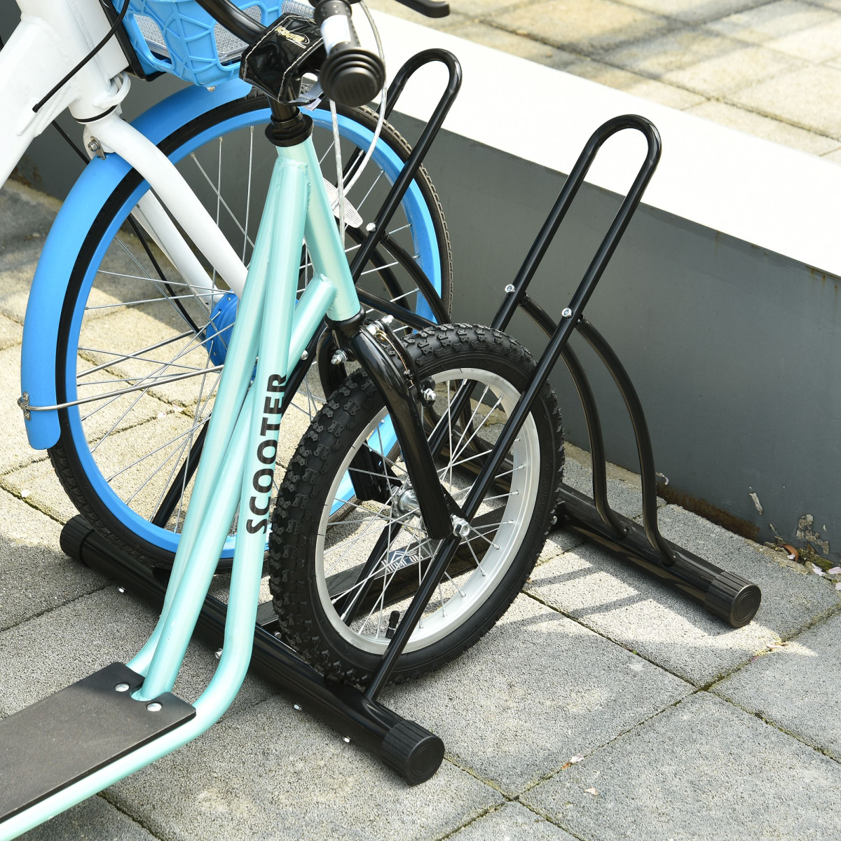 Reversible 2 Bike Holding Rack