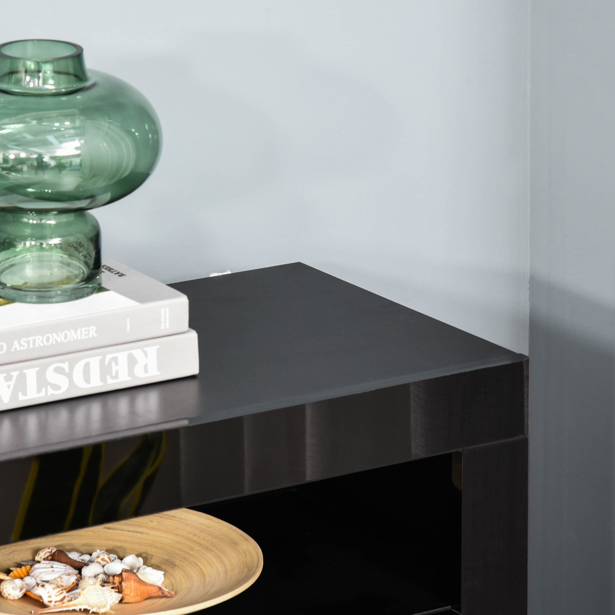 High Gloss Sideboard Console with RGB