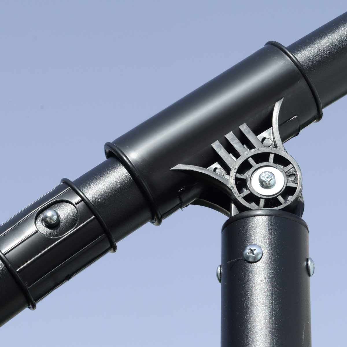 Outdoor Large Overhanging Parasol with Crank Handle