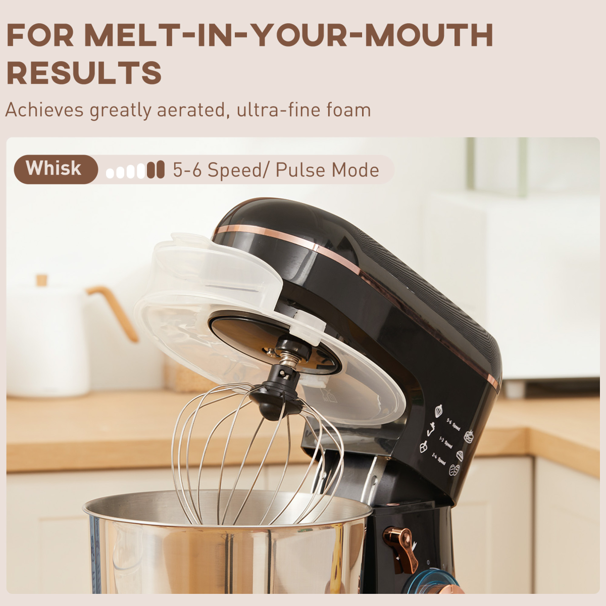 Powerful 1400W Stand Mixer with 5L Bowl & Versatile Speed Settings