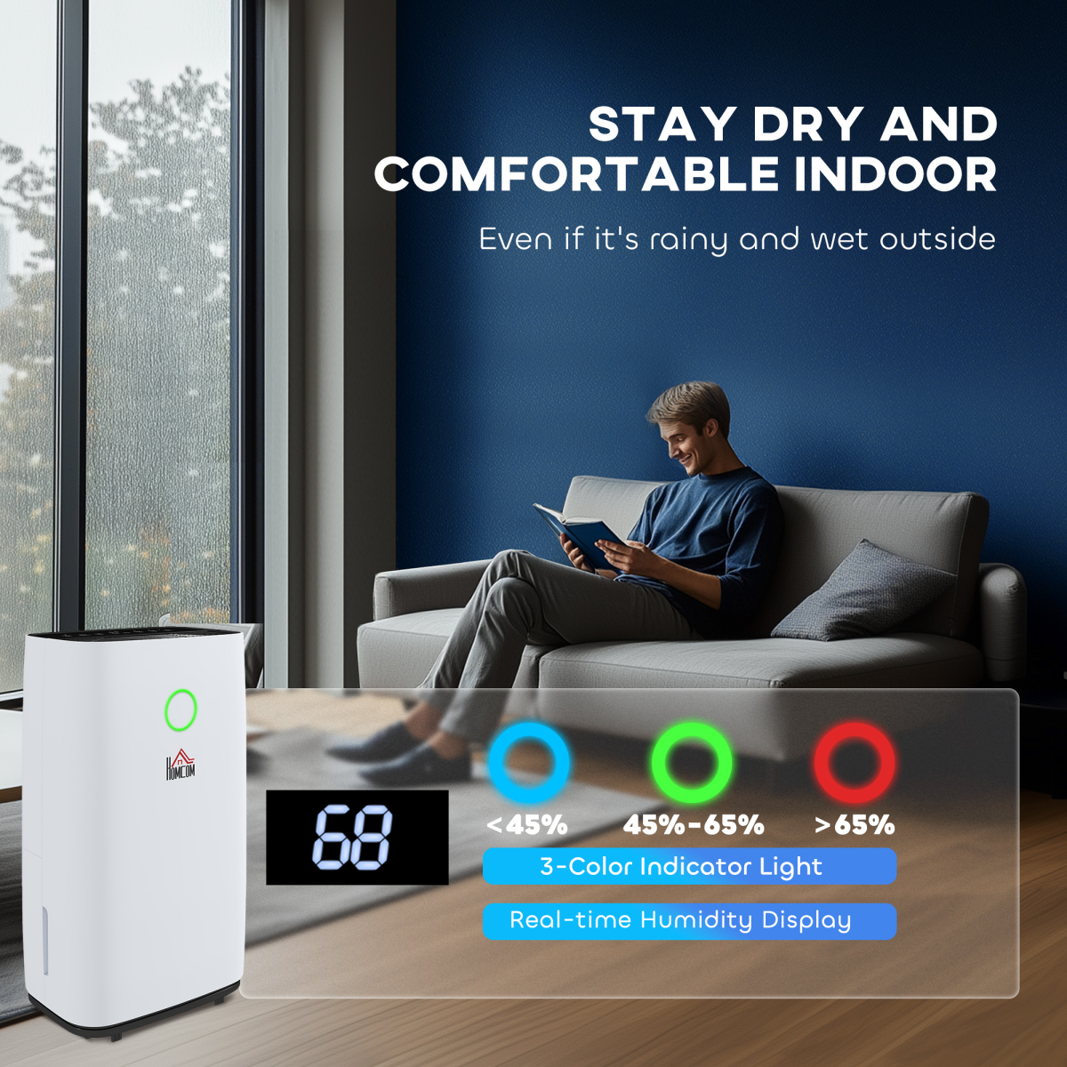 High-Capacity Home Dehumidifier