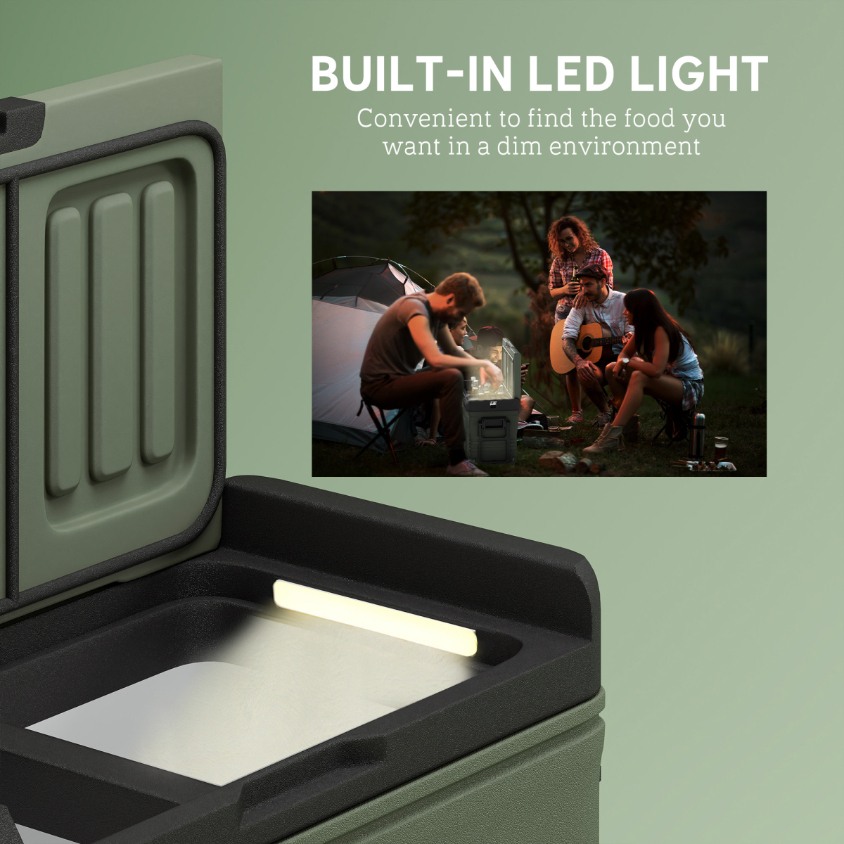 33L Camping Fridge Freezer