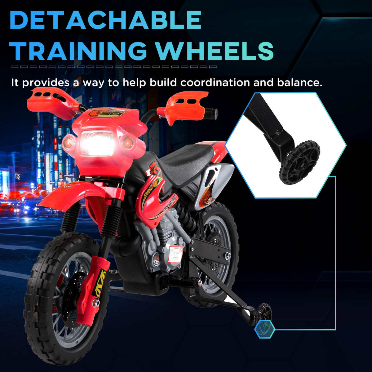 Kids Motocross Ride-On Motorbike