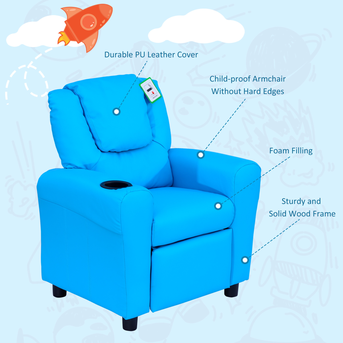 Kids Recliner Armchair