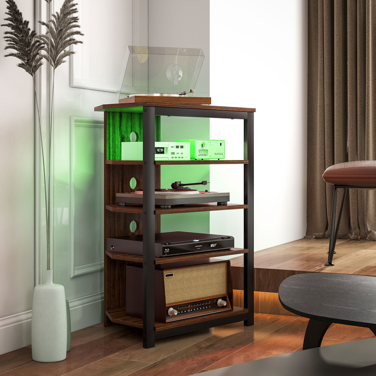 RGB LED Corner TV Unit
