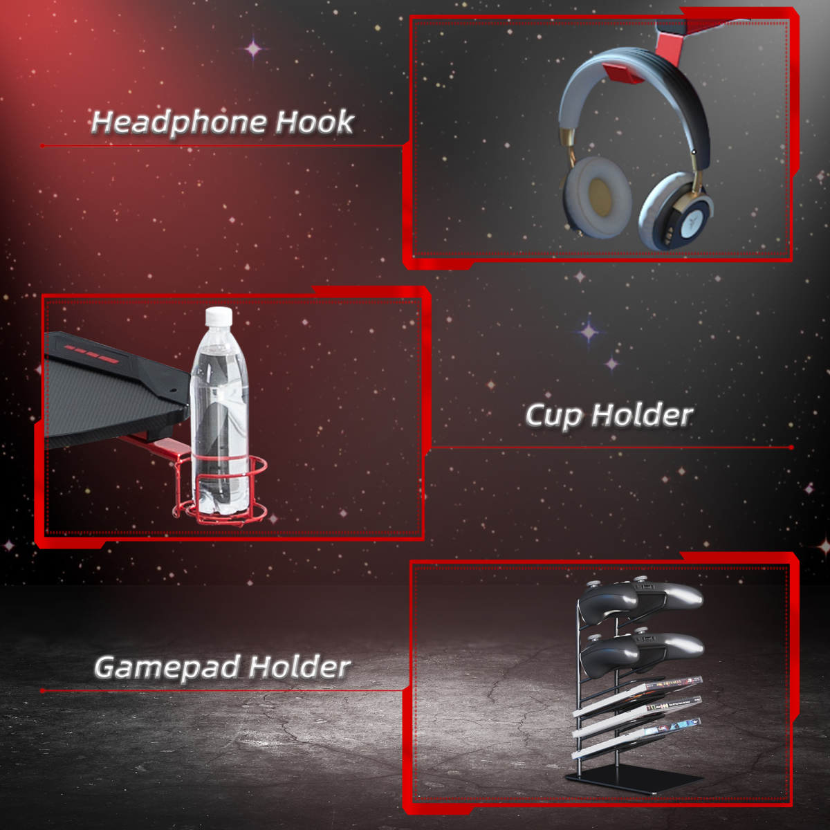 Gaming Desk with Gamepad