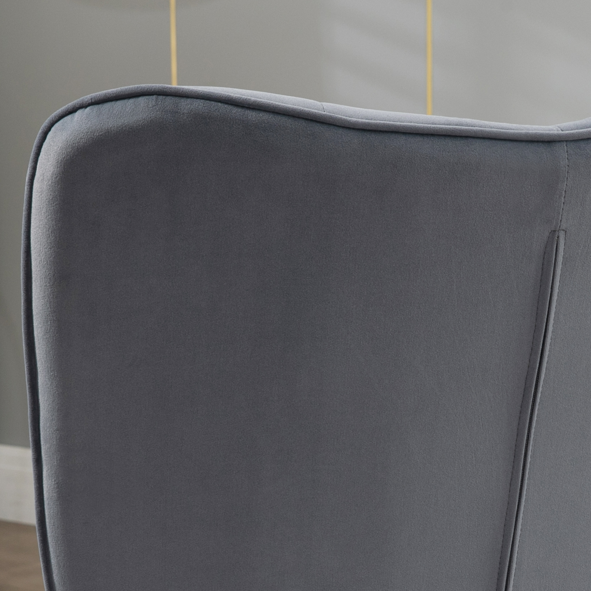 Comfy Accent Chair & Footstool Set