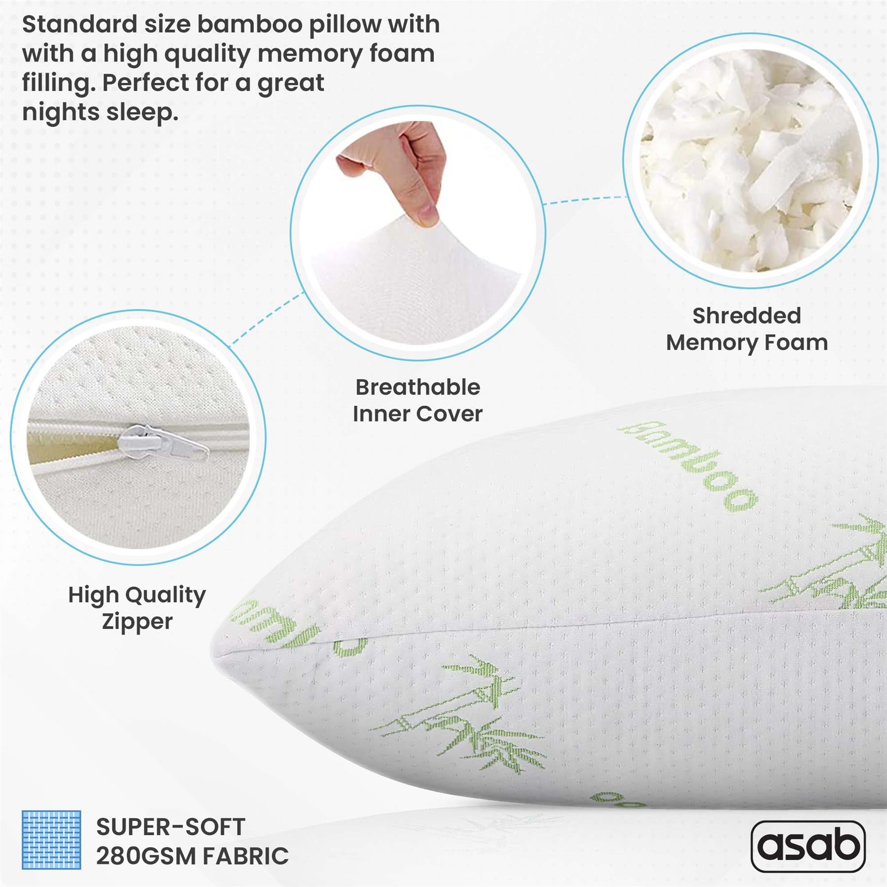 Bamboo Memory Foam Pillow