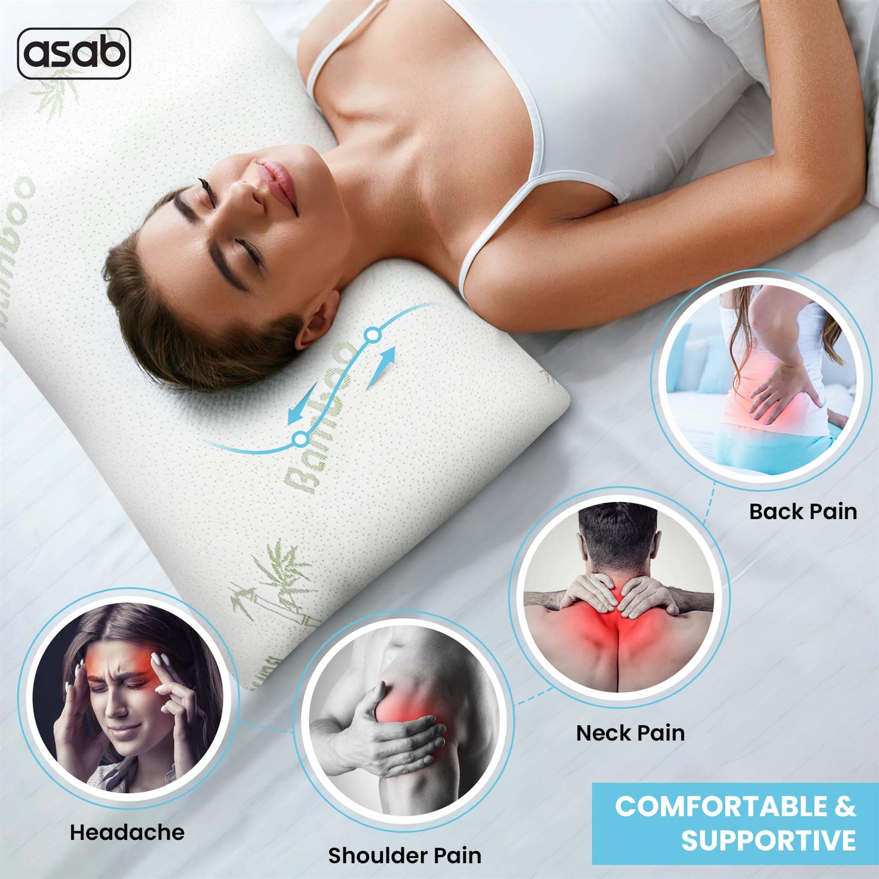 Bamboo Memory Foam Pillow