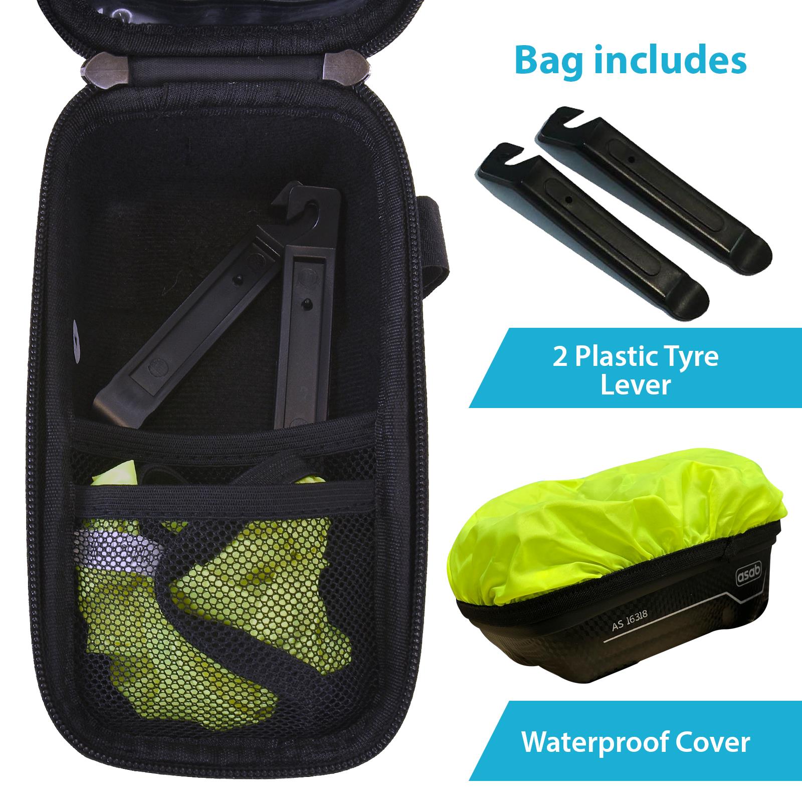 Waterproof Bike Frame Bag with Touchscreen Window – 6.5” Phone Compatible
