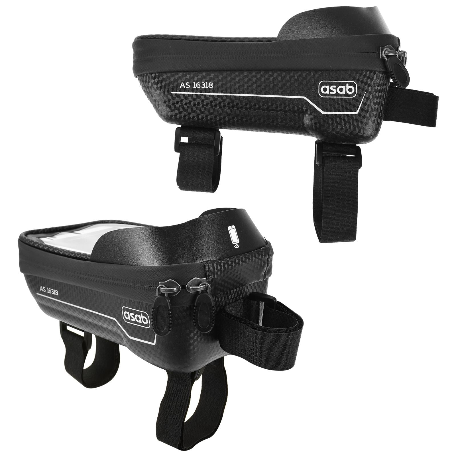 Waterproof Bike Frame Bag with Touchscreen Window – 6.5” Phone Compatible