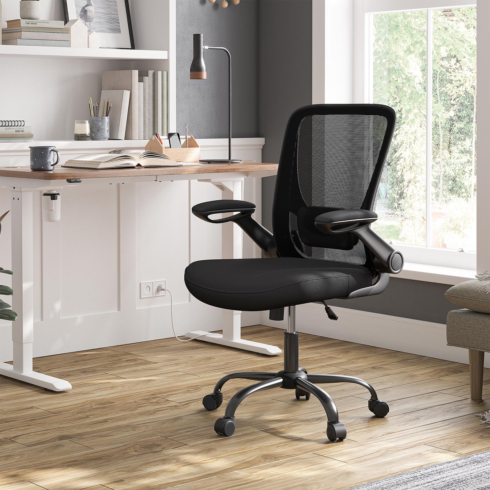 Ergonomic Mesh Office Chair with Flip-Up Arms