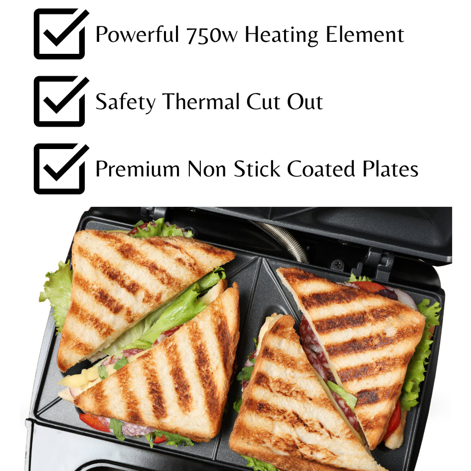 3-in-1 Sandwich & Toastie Maker