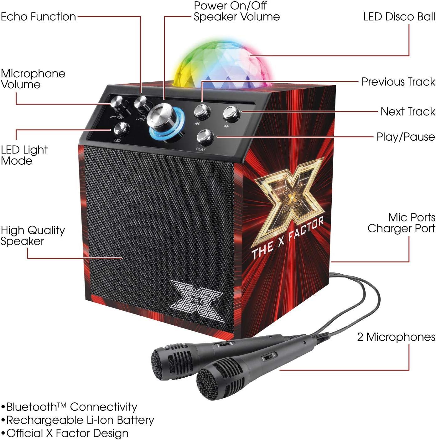 X Factor Bluetooth Karaoke Disco Cube