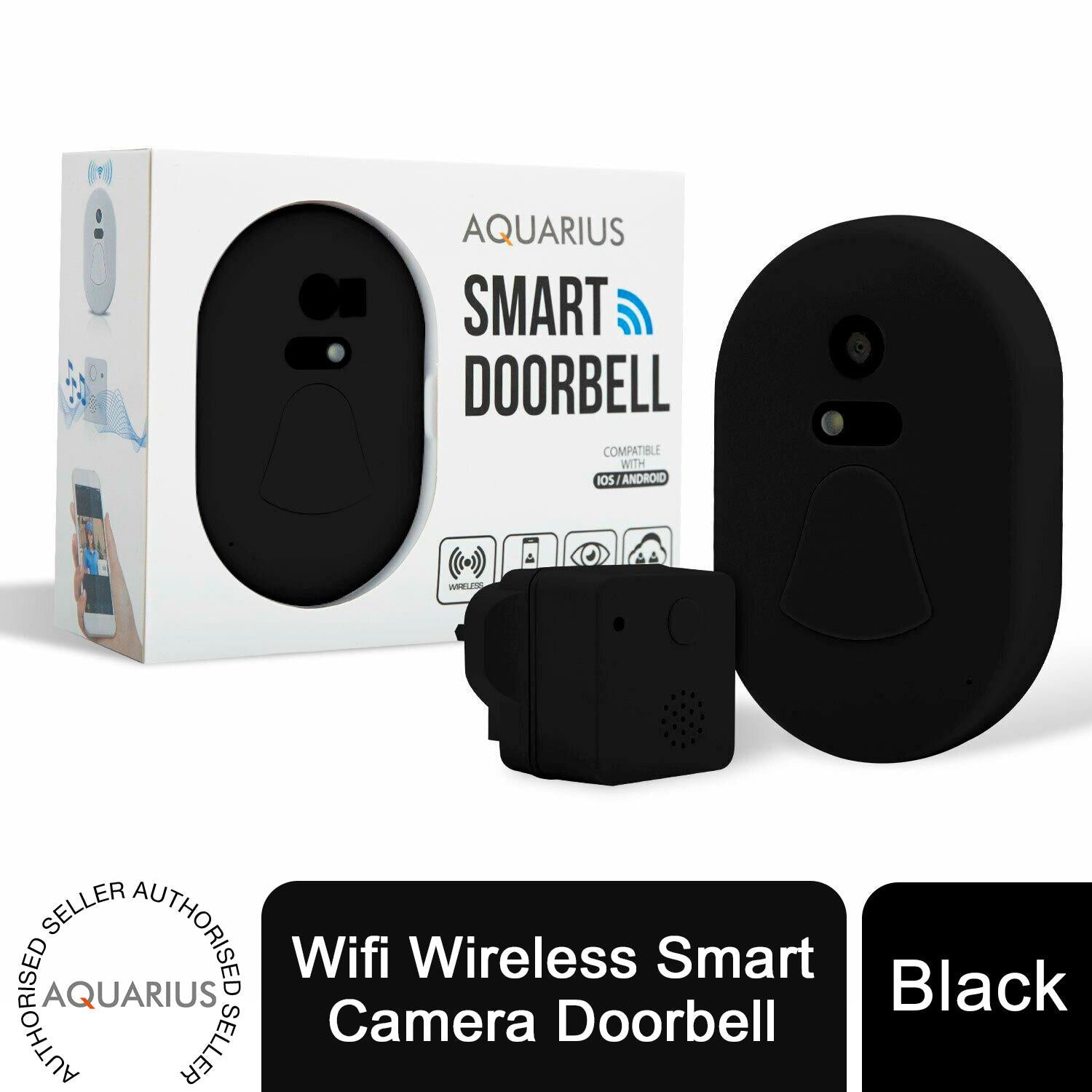 Wireless Smart Video Doorbell – Wi-Fi Connected & Night Vision