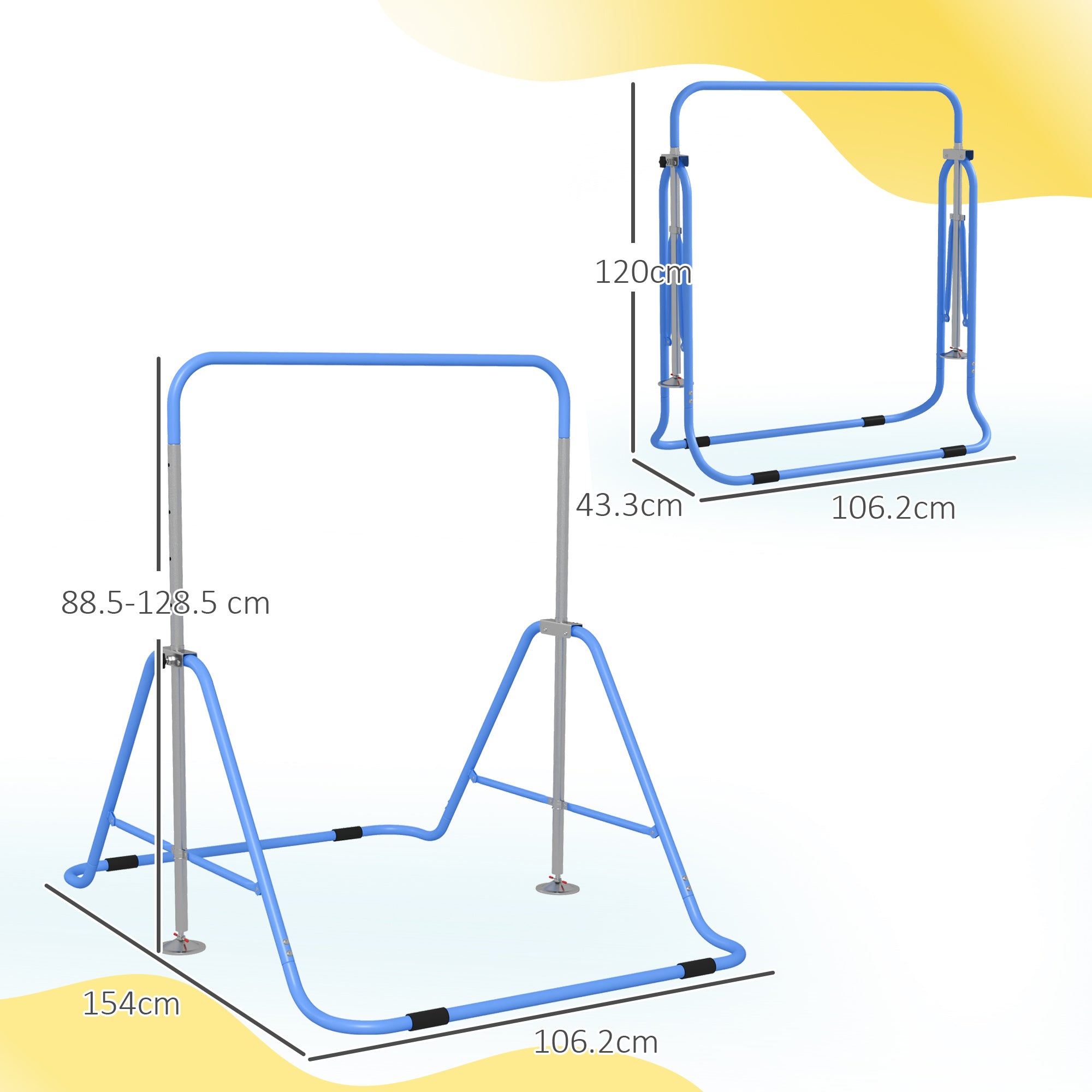FlexBar Mini – Adjustable Kids Gymnastics Training Bar (Ages 3+)